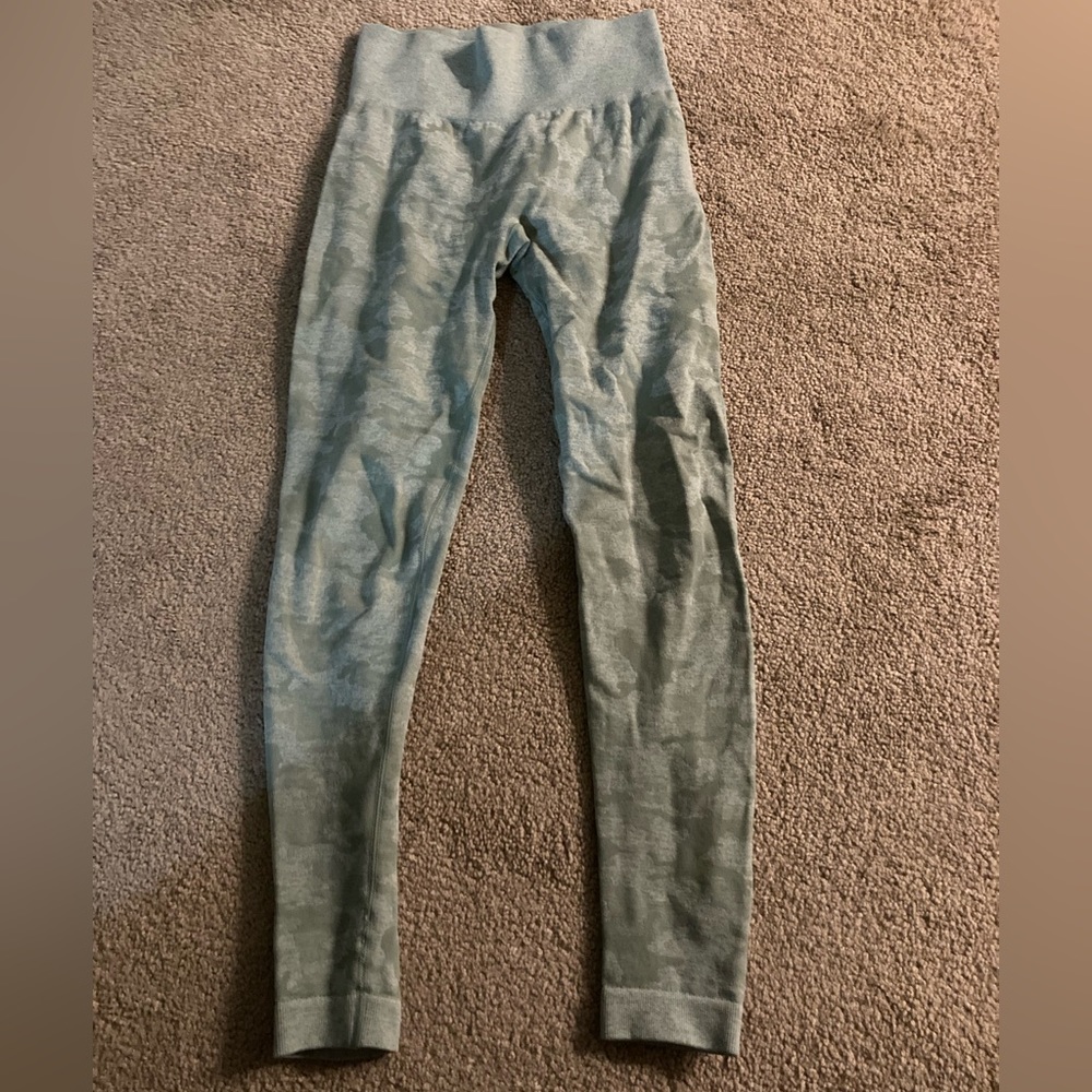 Gymshark Camo Leggings Green